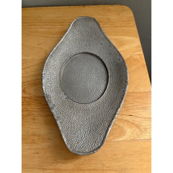 Guardian Service Hammered Aluminum Gravy Boat Matching Drip Plate Underplate - Picture 9 of 11